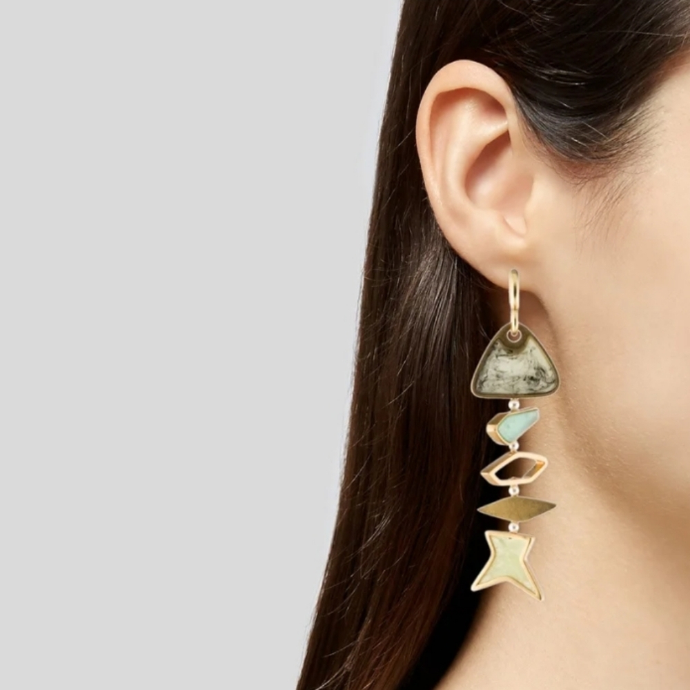 Tory Burch Resin Fish Drop Earrings - Picture 2 of 6